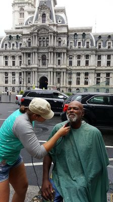 Haircuts for the homeless !