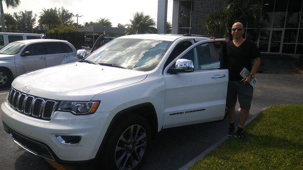 Dimitri got the Lease he wanted on his new 2018 Jeep Grand Cherokee Limited with $410 a month 36/12 with$600 due at signing.