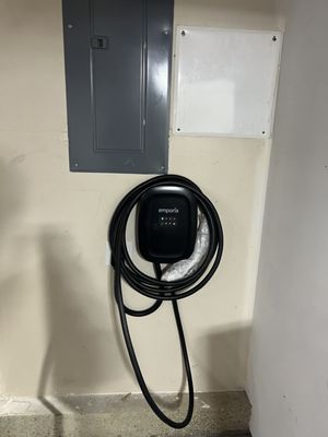 Level II charger  installed in Garage.