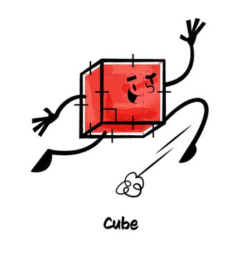 Cubes are a great tool for learning fundamental geometrical concepts, like angles, dimensions, and volume!