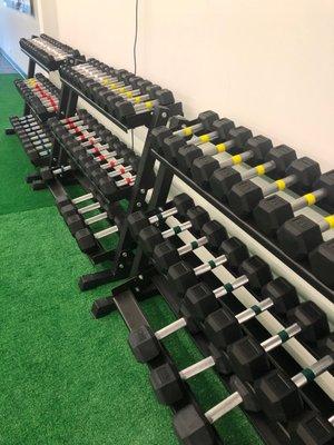 Color Coded Dumbbells