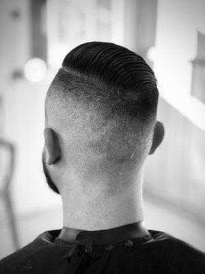 High skin fade...