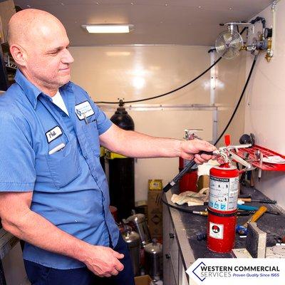 Western Commercial provides fire protection services according to the strictest national standards.