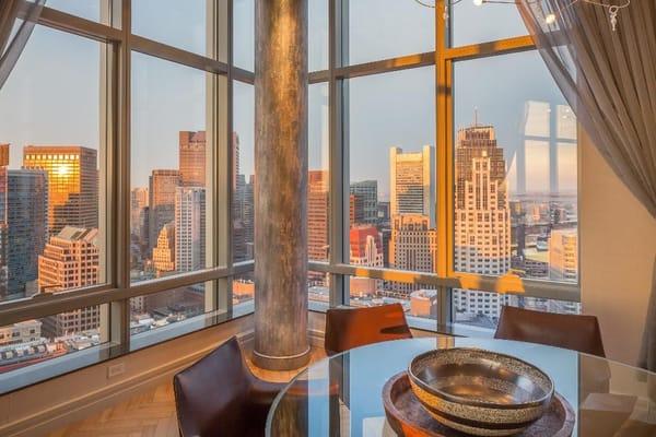 Interested in living in a penthouse in Downtown Boston with breathtaking views from a breathtaking space?