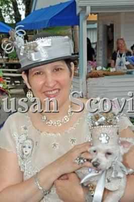 this was Ladies hat day, at the Devon Horse Show.