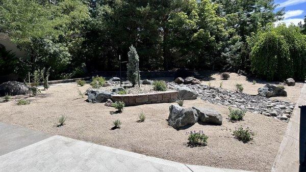 Xeriscaping project in Reno, NV