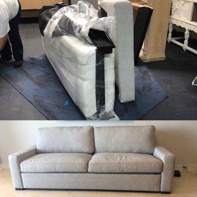 I also provide first quality and service   Of De assembling and assemble of furniture (sofas) . we are here for you ! Call us