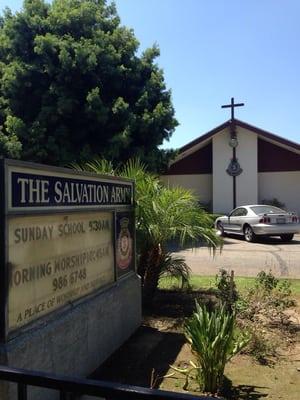 Sign and front shot.