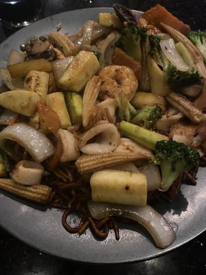 Chicken and Shrimp Hibachi with extra veggies