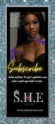 Subscribe to our web site and get updates on sales or special deals going on at our salon and boutique.