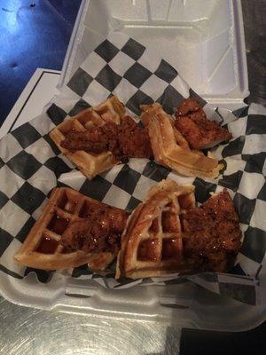 Chicken and Waffles very delicious great place to come great service