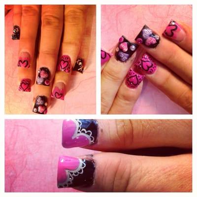 Amazing valentines day nails!! Thanks Liz