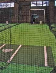 Indoor batting cages