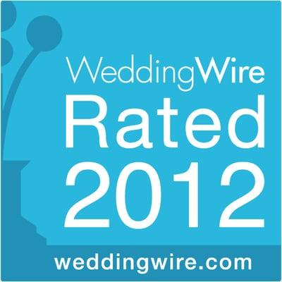 We are wedding wire rated!!