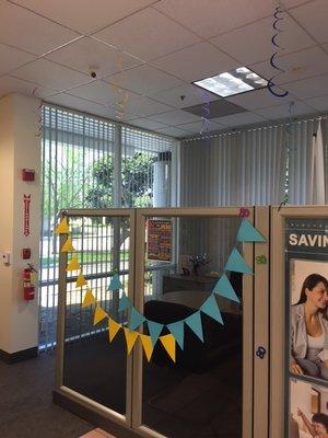 Our Downey Branch decorated for our 80th anniversary!