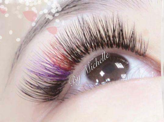 Eyelashes extensions