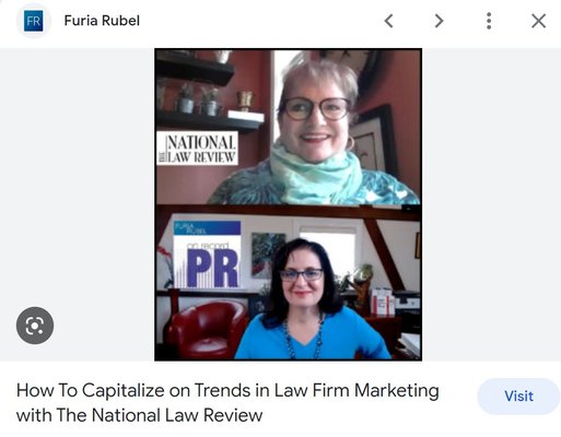 Jennifer Schaller of the National Law Review Interviewed on Trends in Law Firm Marketing by Gina Rubel of FuriaRubel