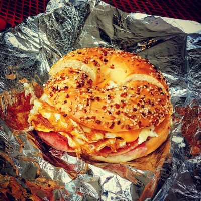 The new heavy weight champion "Taylor ham, egg & cheese on an everything bagel" in Sussex County!