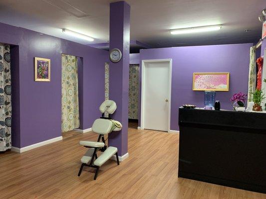 We offer four different rooms for body work! Area is well decorated and clean.