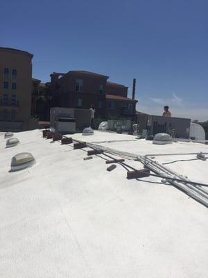 Commercial Solar about to go up on this North Park San Diego business rooftop.