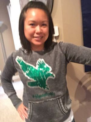 Fly Eagles Fly! This hoodie is super soft and comfy! I always wear this when traveling abroad! Gotta rep the Eagles!