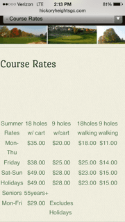 Prices were posted on website as shown in image. Prices have since been updated on the website.