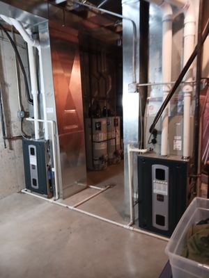 Trane S9V2 high efficiency gas furnace installs