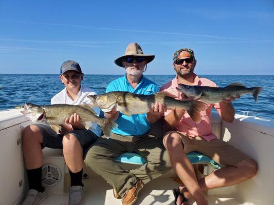 Father Son and Nephew 
Nice Lake Erie Walleye