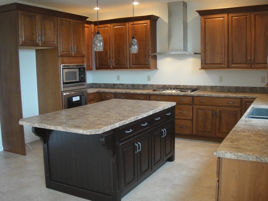 A custom kitchen of a Rotelle Home, the Hamilton Farmhouse.