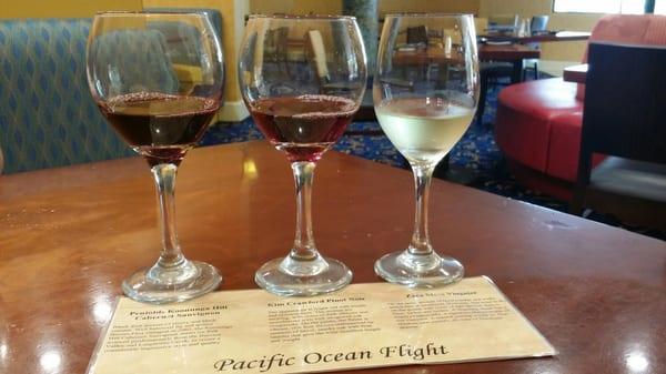 Pacific wine flight