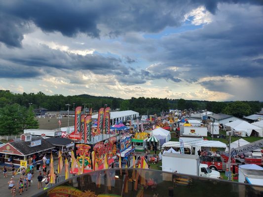 View from ferris wheel