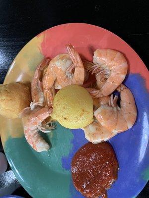 Boiled shrimp