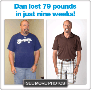 Dan lost 79 pounds in only 9 weeks