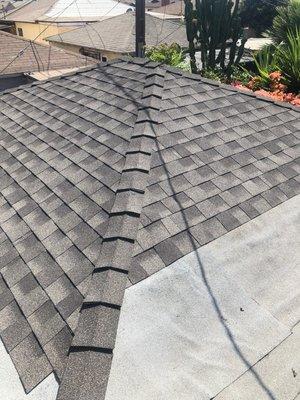 Completed Garage roof for another property in Gardena, CA.