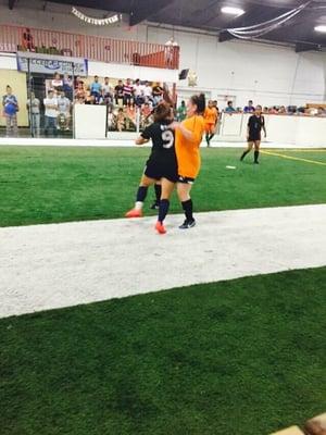 Indoor Soccer for women.