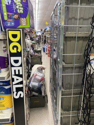 Fire hazard aisle