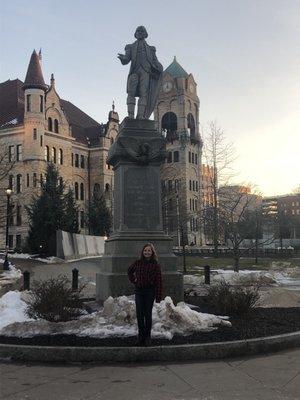 Courthouse statue (across the street)