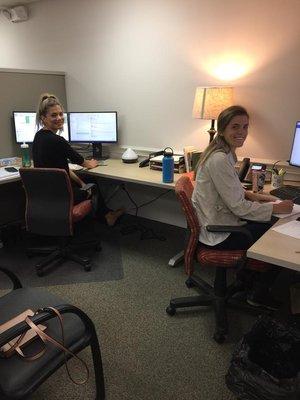 Annie + Halle: sisters and now co-workers at the family business!