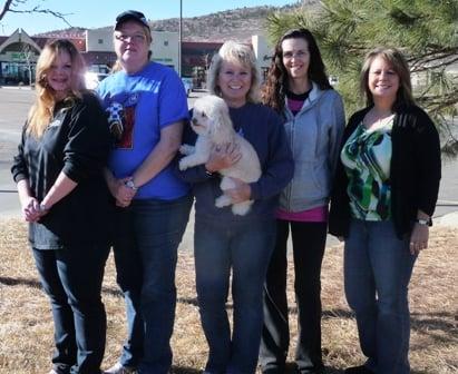 Our professional petistters!  April, Kris, Debbie, Sue & Dawn