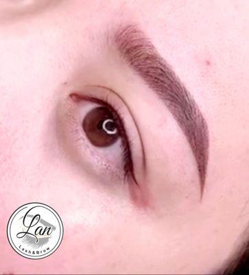 Powder brows and eyeliners by Lan