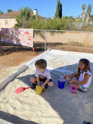 Sand play...so much learning takes places when children play with sand.