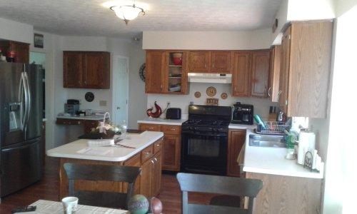 Oak cabinets  BEFORE