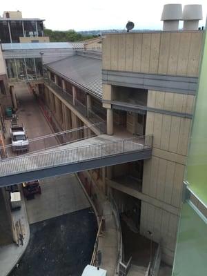 Walkway to Roberts Engineering Hall