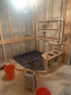 Plumbing and framing