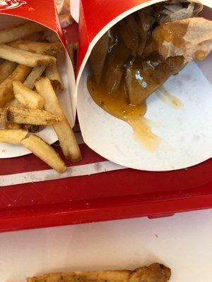 A miss treated side of fries.