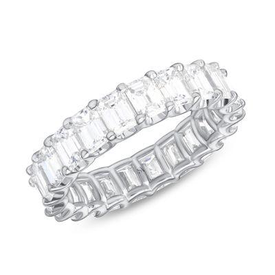 Emerald Cut Diamond Eternity Band