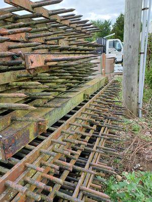 Antique wrought iron fence for sale. Dated from the 1800s.