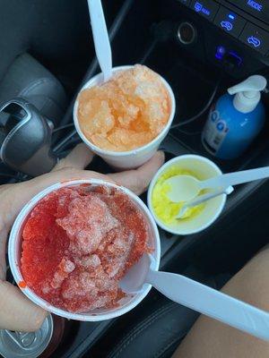 Our shaved ice plus a free sample