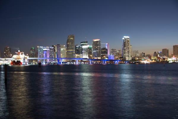 Miami Skyline Twilight