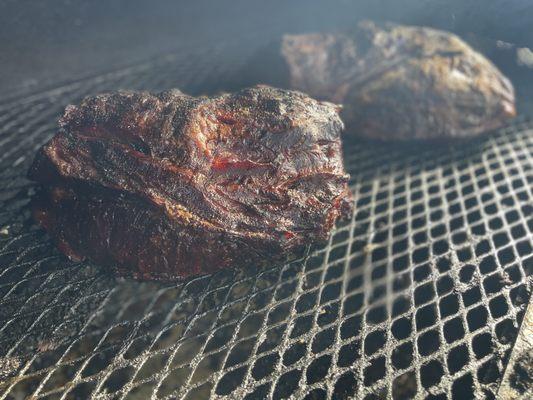 Pork Butt on the smoker